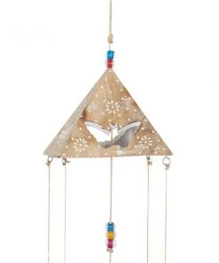 Grayson Lane 32-in Gold Wood Butterfly Wind Chime with Beads and Wind Catchers -GRAYSON LANE shop 330942250 AlternateImage4 l