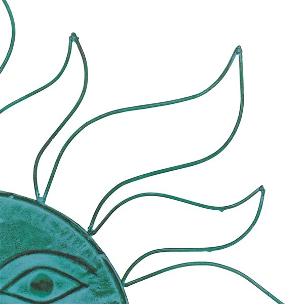 Grayson Lane 29.88-in H x 29.88-in W Eclectic Sun Metal Wall Accent 4 Grayson Lane 29.88-in H x 29.88-in W Eclectic Sun Metal Wall Accent - Image 4