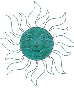 Grayson Lane 29.88-in H x 29.88-in W Eclectic Sun Metal Wall Accent