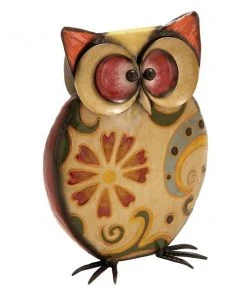 Grayson Lane 11-in H x 8-in W Yellow Owl Garden Statue
