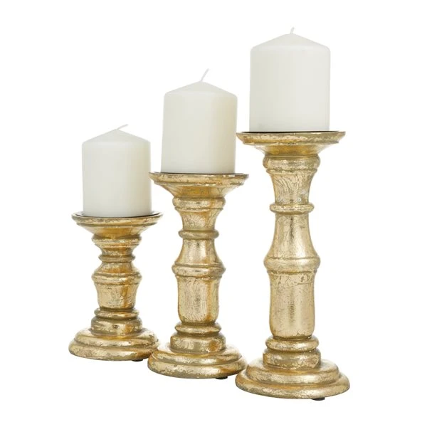 330942258_AlternateImage5_l.jpg Grayson Lane 1-Candle Gold Wood Pillar Candle Holders - 3-Pack -GRAYSON LANE shop 330942258 AlternateImage5 l