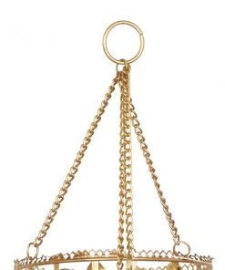 Grayson Lane 35-in Brown Metal Leaves Wind Chime with Multicoloured Beads -GRAYSON LANE shop 330942259 AlternateImage3 l