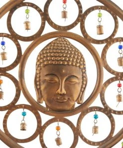 Grayson Lane 25-in Brass Metal Buddha Wind Chime with Bells -GRAYSON LANE shop 330942260 AlternateImage4 l
