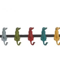 Grayson Lane 5-Hook Decorative Multicolour Iron Wall Hook