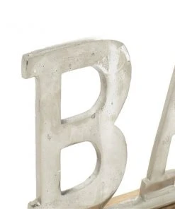 Grayson Lane Glam Silver Aluminum/Wood Bar Sign Tabletop Decoration 7 Grayson Lane Glam Silver Aluminum/Wood Bar Sign Tabletop Decoration -GRAYSON LANE shop 330942264 AlternateImage5 l