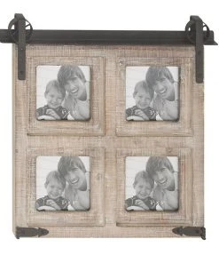 Grayson Lane Brown Wood Farmhouse Wall Photo Frame (5-in x 5-in)