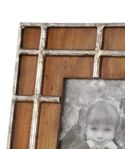Grayson Lane Brown Wood Industrial Photo Frame (4-in x 6-in) -GRAYSON LANE shop 330942279 AlternateImage3 l