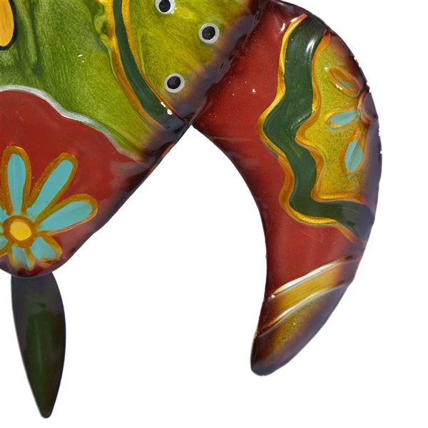 Grayson Lane 19-in H x 13-in W Sea Life Metal Wall Accent 3 Grayson Lane 19-in H x 13-in W Sea Life Metal Wall Accent - Image 3