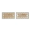 Grayson Lane 5.85-in H x 11.6-in W Farmhouse Wood Wall Accent - Set of 2