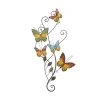 Grayson Lane 29-in H x 15-in W Butterflies Metal Wall Accent