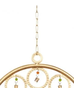 Grayson Lane 27-in Gold Textured Metal Elephant Wind Chime -GRAYSON LANE shop 330942332 AlternateImage4 l