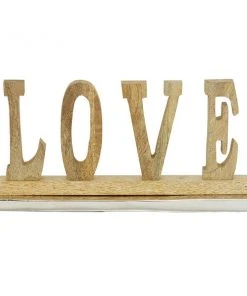 Grayson Lane Brown/Beige Wood Love Sign Tabletop Decoration