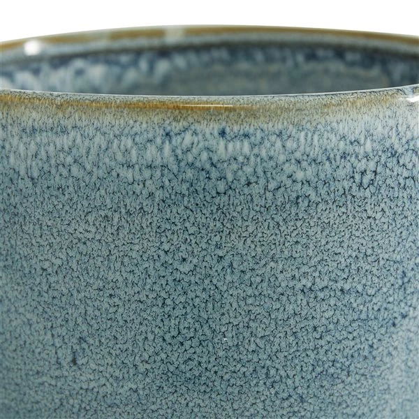 Grayson Lane 7 3/4-in x 7 1/2-in Blue Ceramic Contemporary Planters - Set of 3 3 Grayson Lane 7 3/4-in x 7 1/2-in Blue Ceramic Contemporary Planters - Set of 3 - Image 3