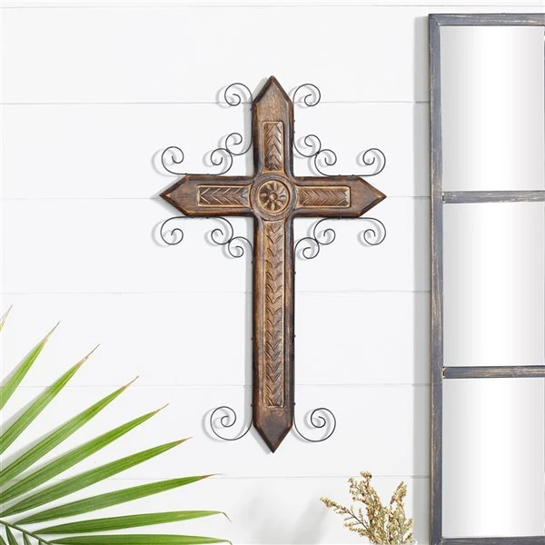 Grayson Lane 24-in H x 14.5-in W Religious/Spiritual Wood Wall Accent 2 Grayson Lane 24-in H x 14.5-in W Religious/Spiritual Wood Wall Accent - Image 2