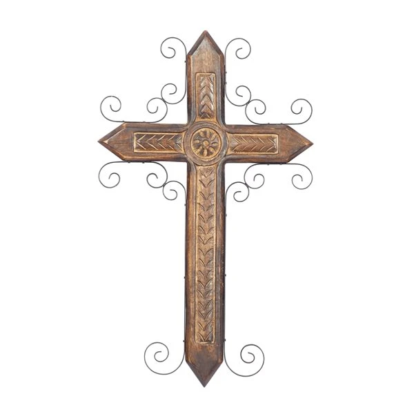 Grayson Lane 24-in H x 14.5-in W Religious/Spiritual Wood Wall Accent 1 Grayson Lane 24-in H x 14.5-in W Religious/Spiritual Wood Wall Accent