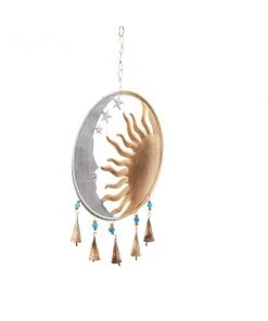 Grayson Lane 19-in Gold Metal Sun and Moon Wind Chime -GRAYSON LANE shop 330942349 AlternateImage5 l