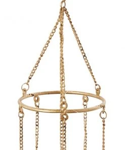 Grayson Lane 41-in Gold Metal Sun Wind Chime with Tubes -GRAYSON LANE shop 330942352 AlternateImage3 l