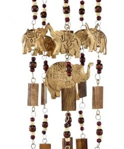 Grayson Lane 32-in Brown Wood Elephants Wind Chime -GRAYSON LANE shop 330942353 AlternateImage3 l