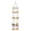 Grayson Lane 32-in Classic Gold Metal Sunface and Moon Wind Chime with Bells