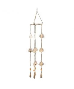 Grayson Lane 30-in Eclectic Gold Metal Wind Chime with Dangling Peacock Tails 4 Grayson Lane 30-in Eclectic Gold Metal Wind Chime with Dangling Peacock Tails -GRAYSON LANE shop 330942361 AlternateImage5 l