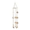 Grayson Lane 30-in Eclectic Gold Metal Wind Chime with Dangling Peacock Tails