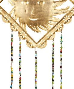 Grayson Lane 30-in Bohemian Gold Metal Sunface Wind Chime -GRAYSON LANE shop 330942363 AlternateImage4 l