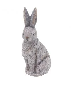 Grayson Lane 20-in H x 11-in W Grey Rabbit Garden Statue