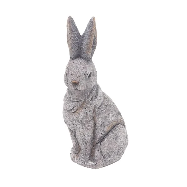 330942364_MainImage_001_l.jpg Grayson Lane 20-in H x 11-in W Grey Rabbit Garden Statue -GRAYSON LANE shop 330942364 MainImage 001 l