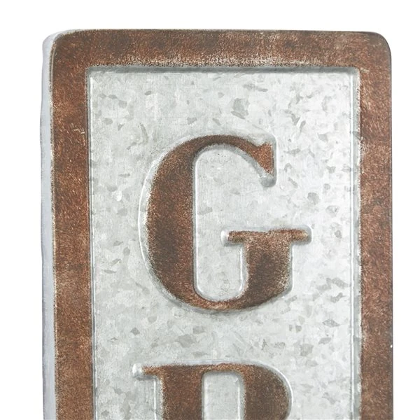 Grayson Lane 36-in H x 7-in W Farmhouse Metal Wall Accent 4 Grayson Lane 36-in H x 7-in W Farmhouse Metal Wall Accent - Image 4
