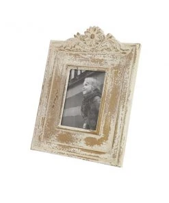 Grayson Lane White Wood Vintage Photo Frame (5-in x 7-in) - Set of 2