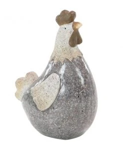 Grayson Lane 13-in H x 8-in W Grey Hen Garden Statue