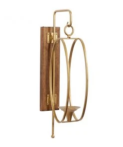 Grayson Lane 1-Candle Metal Sconce Candle Holder - Gold -GRAYSON LANE shop 330942394 AlternateImage5 l