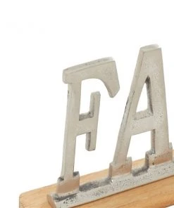 Grayson Lane Glam Silver Metal and Wood Family Sign Tabletop Decoration 8 Grayson Lane Glam Silver Metal and Wood Family Sign Tabletop Decoration -GRAYSON LANE shop 330942400 AlternateImage5 l