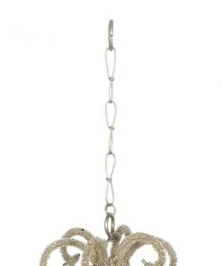 Grayson Lane 31-in Silver Metal Chandelier Wind Chime with Gold Wind Catchers -GRAYSON LANE shop 330942406 AlternateImage4 l