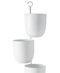Grayson Lane 12-in x 25-in White Metal Contemporary Hanging Planter -GRAYSON LANE shop 330942409 AlternateImage3 l