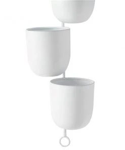 Grayson Lane 12-in x 25-in White Metal Contemporary Hanging Planter -GRAYSON LANE shop 330942409 AlternateImage4 l