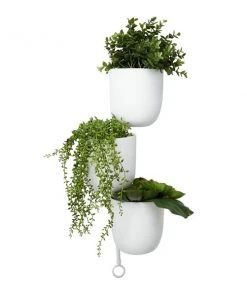Grayson Lane 12-in x 25-in White Metal Contemporary Hanging Planter -GRAYSON LANE shop 330942409 AlternateImage5 l