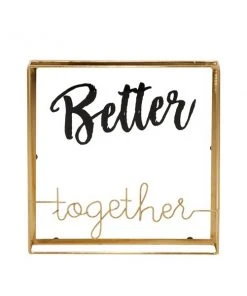 Grayson Lane Gold Metal Framed 10-in H x 10-in W Inspirational Metal Sign -GRAYSON LANE shop 330942416 AlternateImage7 l