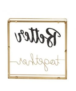 Grayson Lane Gold Metal Framed 10-in H x 10-in W Inspirational Metal Sign -GRAYSON LANE shop 330942416 AlternateImage8 l