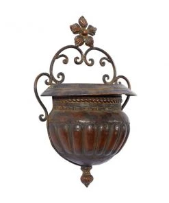 Grayson Lane 12-in x 18-in Dark Brown Iron Traditional Hanging Planter -GRAYSON LANE shop 330942424 AlternateImage5 l