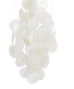Grayson Lane 27-in Frosted White Capiz Shell and Coconut Wind Chime -GRAYSON LANE shop 330942439 AlternateImage4 l