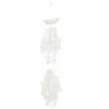 Grayson Lane 27-in Frosted White Capiz Shell and Coconut Wind Chime