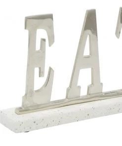 Grayson Lane Modern Silver Terrazzo Eat Sign Tabletop Decoration -GRAYSON LANE shop 330942445 AlternateImage5 l