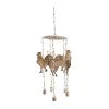 Grayson Lane 25-in Antique Brass Metal Roosters Wind Chime with Bells