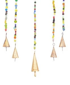 Grayson Lane 30-in Gold Metal Wind Chime with Cone-Shaped Wind Catchers -GRAYSON LANE shop 330942447 AlternateImage4 l