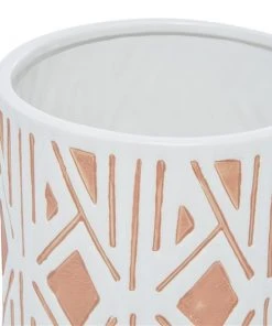 Grayson Lane 6 3/4-in x 8-in White Porcelain Contemporary Planters - Set of 3 7 Grayson Lane 6 3/4-in x 8-in White Porcelain Contemporary Planters - Set of 3 -GRAYSON LANE shop 330942449 AlternateImage3 l