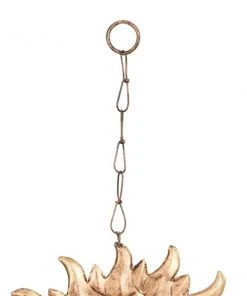 Grayson Lane 35-in Gold Metal Sunface Wind Chime with Marble Glass Beads -GRAYSON LANE shop 330942456 AlternateImage7 l