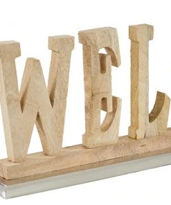 Grayson Lane Brown Wood/Aluminum Welcome Sign Tabletop Decoration -GRAYSON LANE shop 330942460 AlternateImage5 l