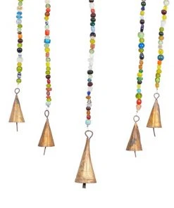 Grayson Lane 30-in Gold Metal Dragonfly Wind Chime with Multicoloured Beads and Cone-Shaped Bells -GRAYSON LANE shop 330942465 AlternateImage4 l