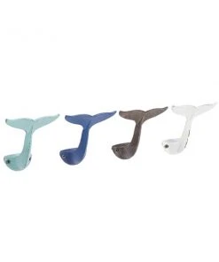 Grayson Lane 1-Hook Multicolour Decorative Iron Wall Hooks - Set of 4